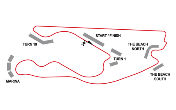 Miami Formula 1 Grand Prix Circuit Map Miami International Autodrome