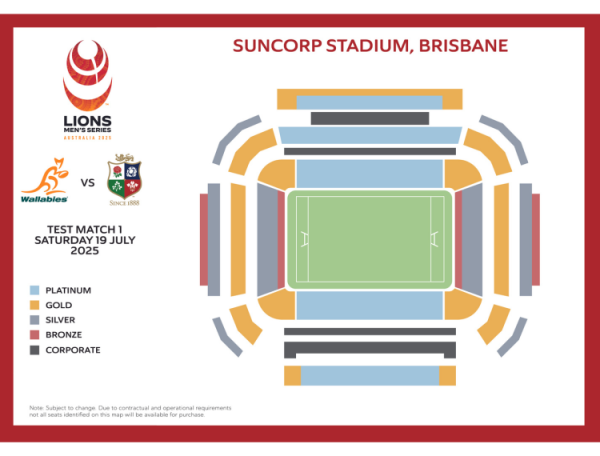 Wallabies v The British & Irish Lions fixture at the Suncorp Stadium, Brisbane image
