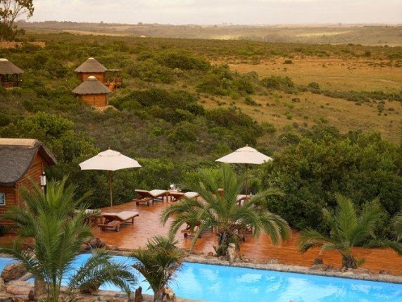 Garden Route Game Lodge pool area 