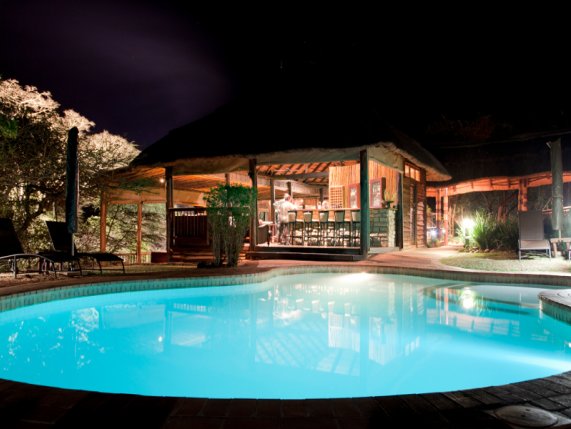 Ubizane Wildlife Reserve Tree Lodge outdoor swimming pool area 