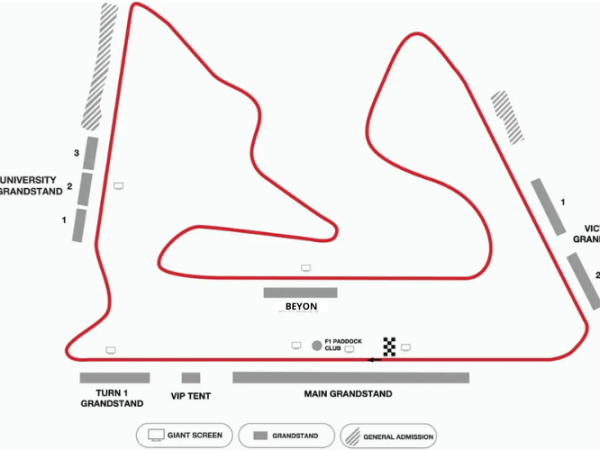 Bahrain Formula 1 Grand Prix Circuit Map Bahrain International Circuit