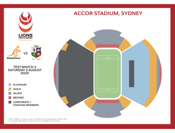 Wallabies v The British & Irish Lions fixture at the Accor Stadium, Sydney image
