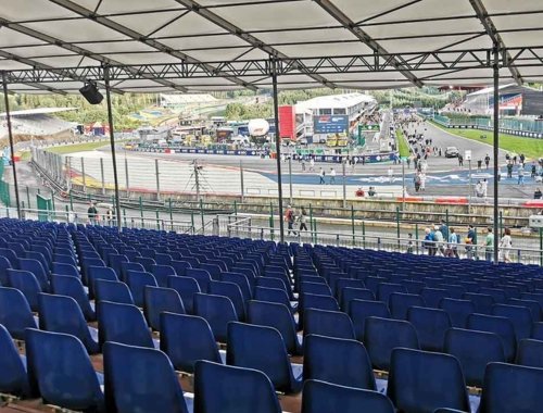 Belgian Grand Prix Gold 8 La Source Covered Grandstand View