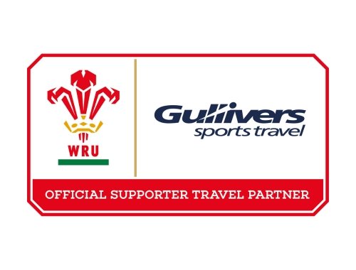 Gullivers Sports Travel official Supporter Travel Partner of the Welsh Rugby Union image