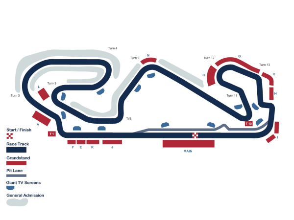 Spanish Grand Prix - Circuit de Barcelona-Catalunya Map image