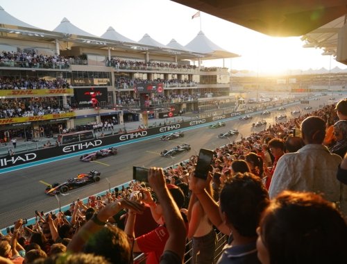 Abu Dhabi Grand Prix 2025 - North Grandstand view for formula 1 fans