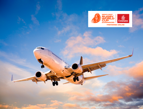 Official Men's Rugby World Cup Australia 2027 return flights - image