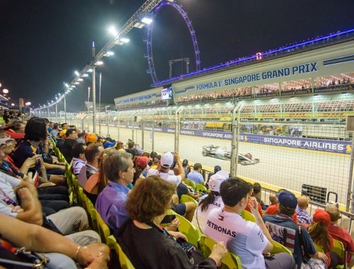 Singapore Grand Prix Pit Exit Grandstand
