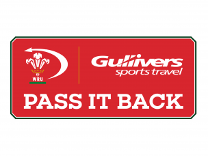 WRU Gullivers Sports Travel Pass it back initiative