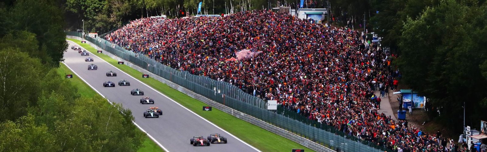 Formula 1 Belgium Grand Prix race at Circuit de Spa-Francorchamps