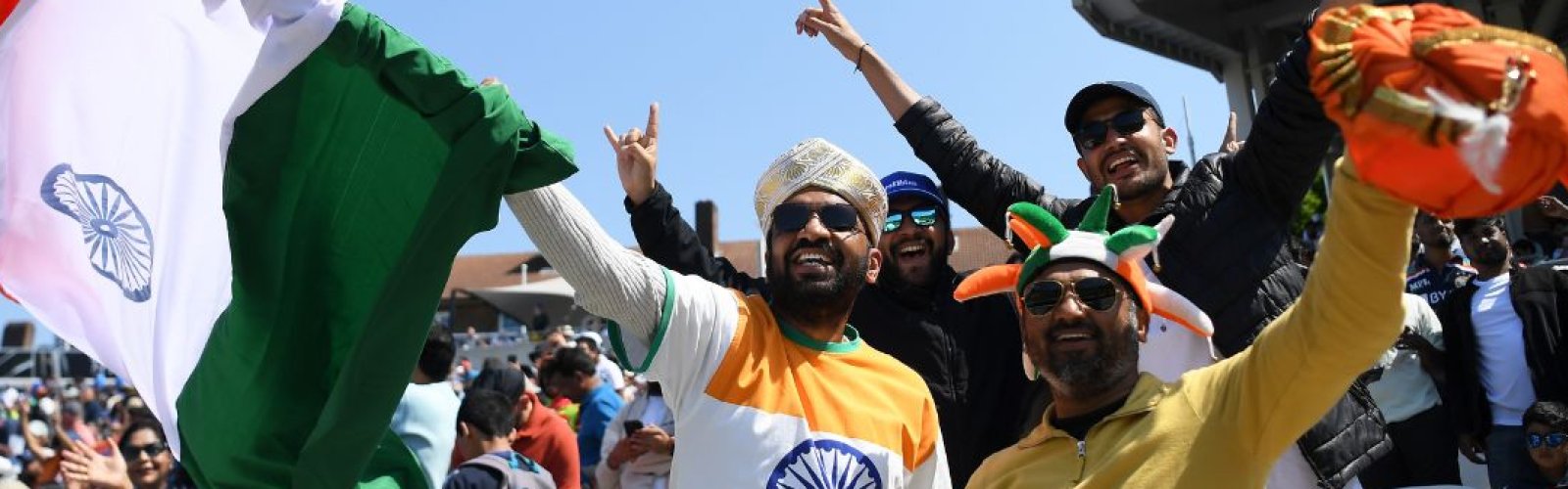 Cricket fans of India react in the crowd - Cricket ticket and travel package