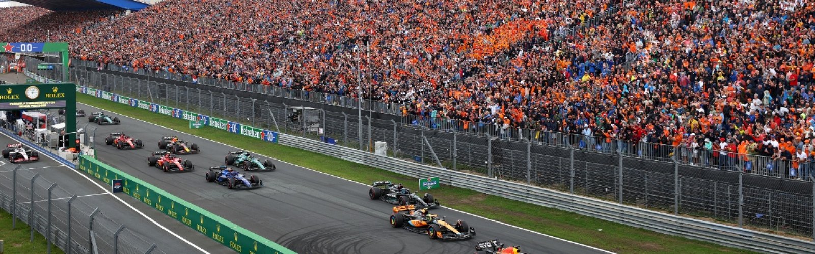 Dutch Formula 1 Grand Prix ticket package to experience F1 at Circuit Zandvoort. Dutch GP 2025 grandstand and hotel options