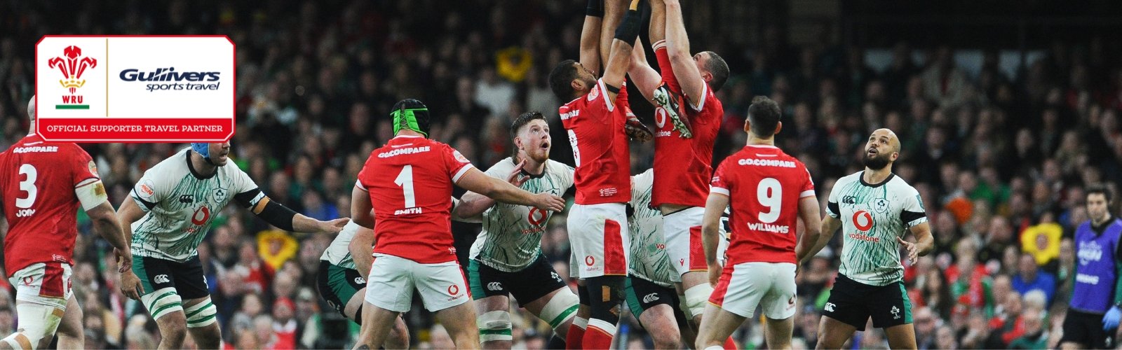 Book Wales v Ireland Men's Guinness Six Nations 2027 tickets and hotel - banner image