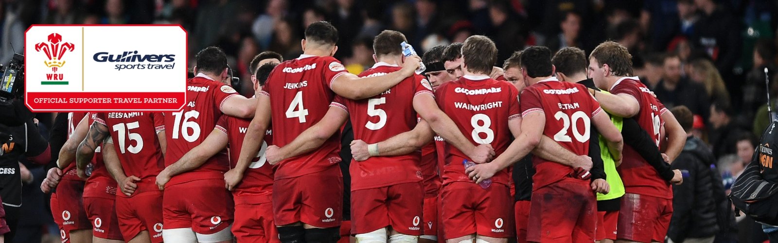 Book Wales v New Zealand official ticket packages for the Nations Championships 2026 with Gullivers Sports Travel - banner image