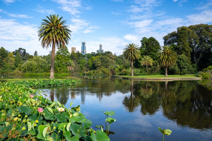 Royal Botanical Gardens in Melbourne, Australia