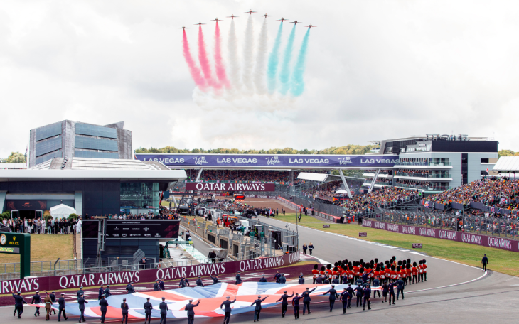 the british grand prix race track - silverstone