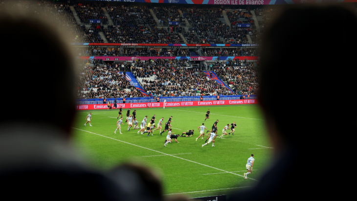 A photo of matchplay from the Rugby World Cup 
