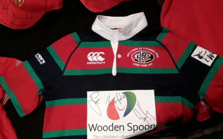 Wooden Spoon signed rugby shirt