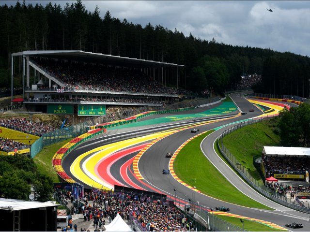 Formula 1 Belgium Grand Prix race at Circuit de Spa-Francorchamps