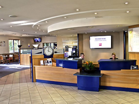 Ibis Cardiff gate reception area 