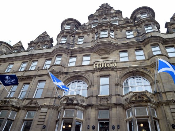 Hilton Edinburgh Carlton hotel exterior 