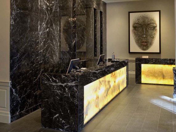 Radisson Blu Edwardian Grafton reception area 