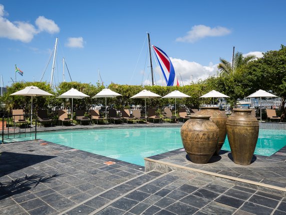 Protea Hotel Knysna Quays outdoor pool area 