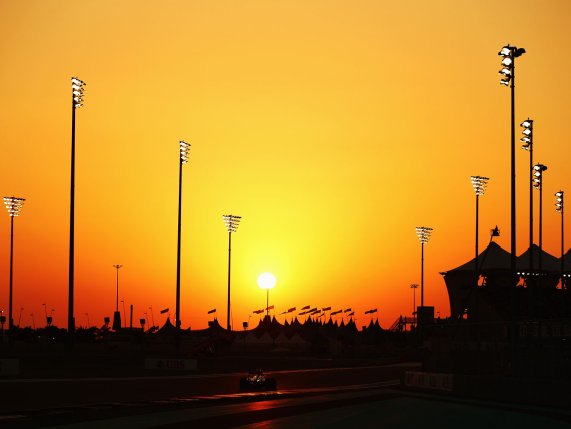 Abu Dhabi Grand Prix at sunset