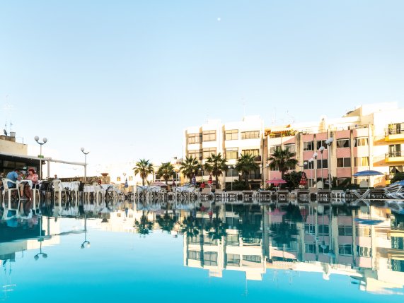 Topaz hotel pool area 