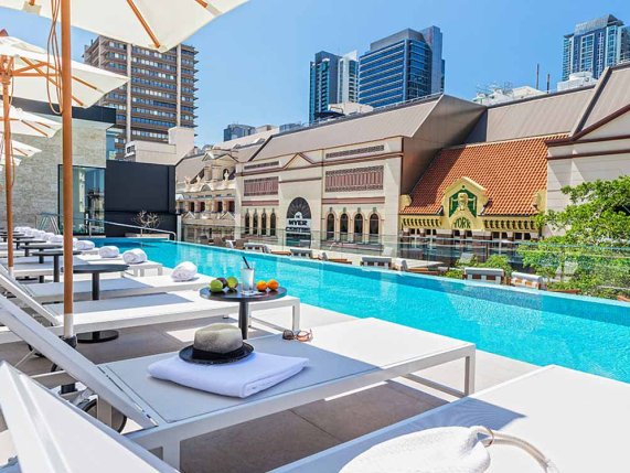 Next hotel pool area, Brisbane 