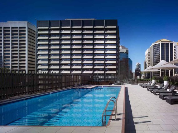 Sofitel Brisbane central pool area 