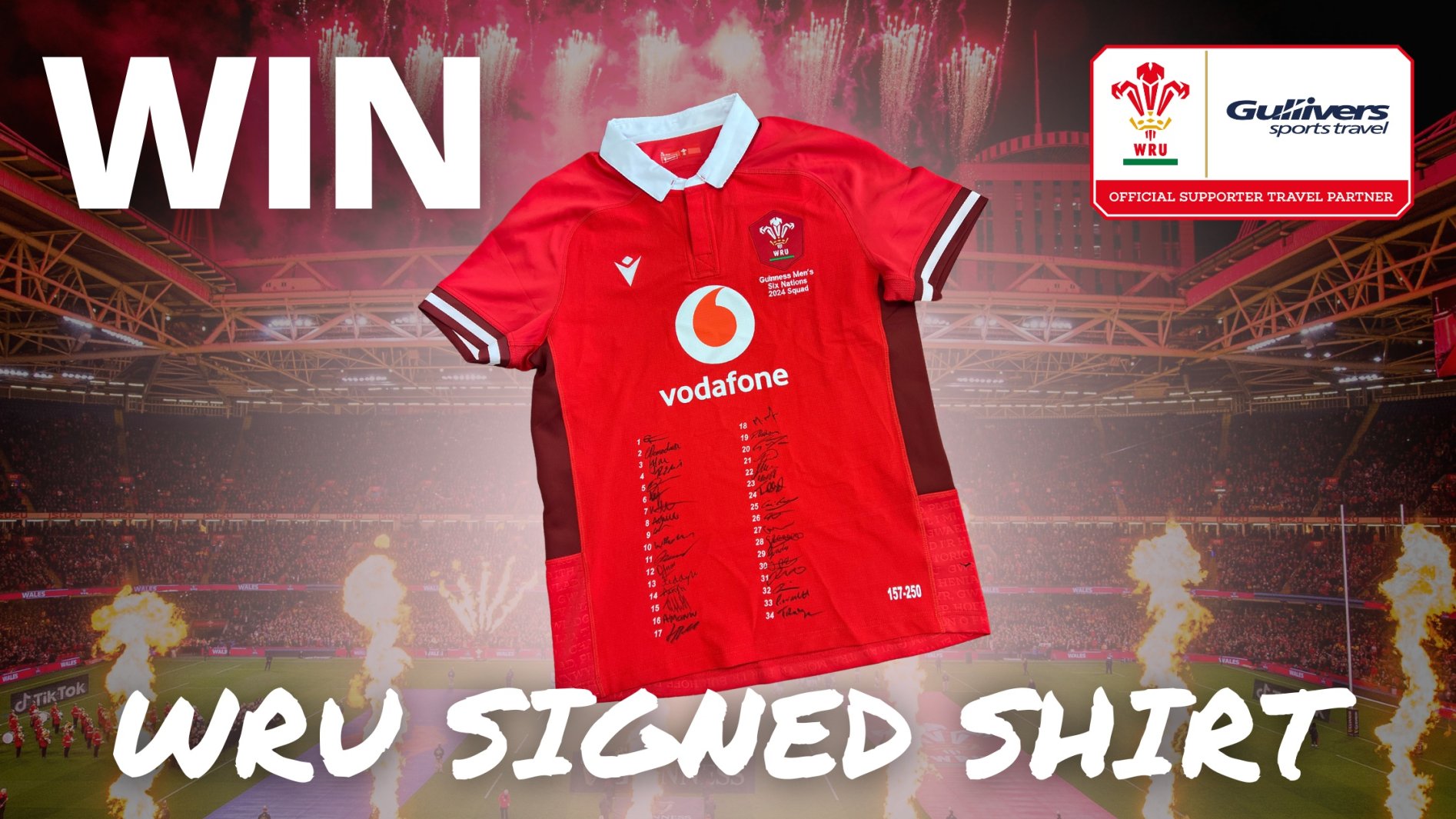 WRU signed shirt competition