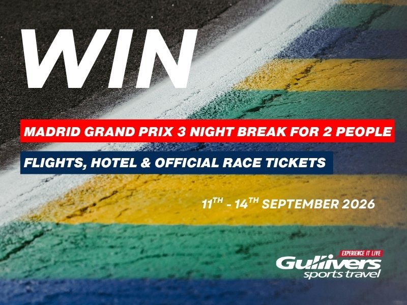 Win Madrid Grand Prix 2026 competition with Gullivers Sports Travel - image