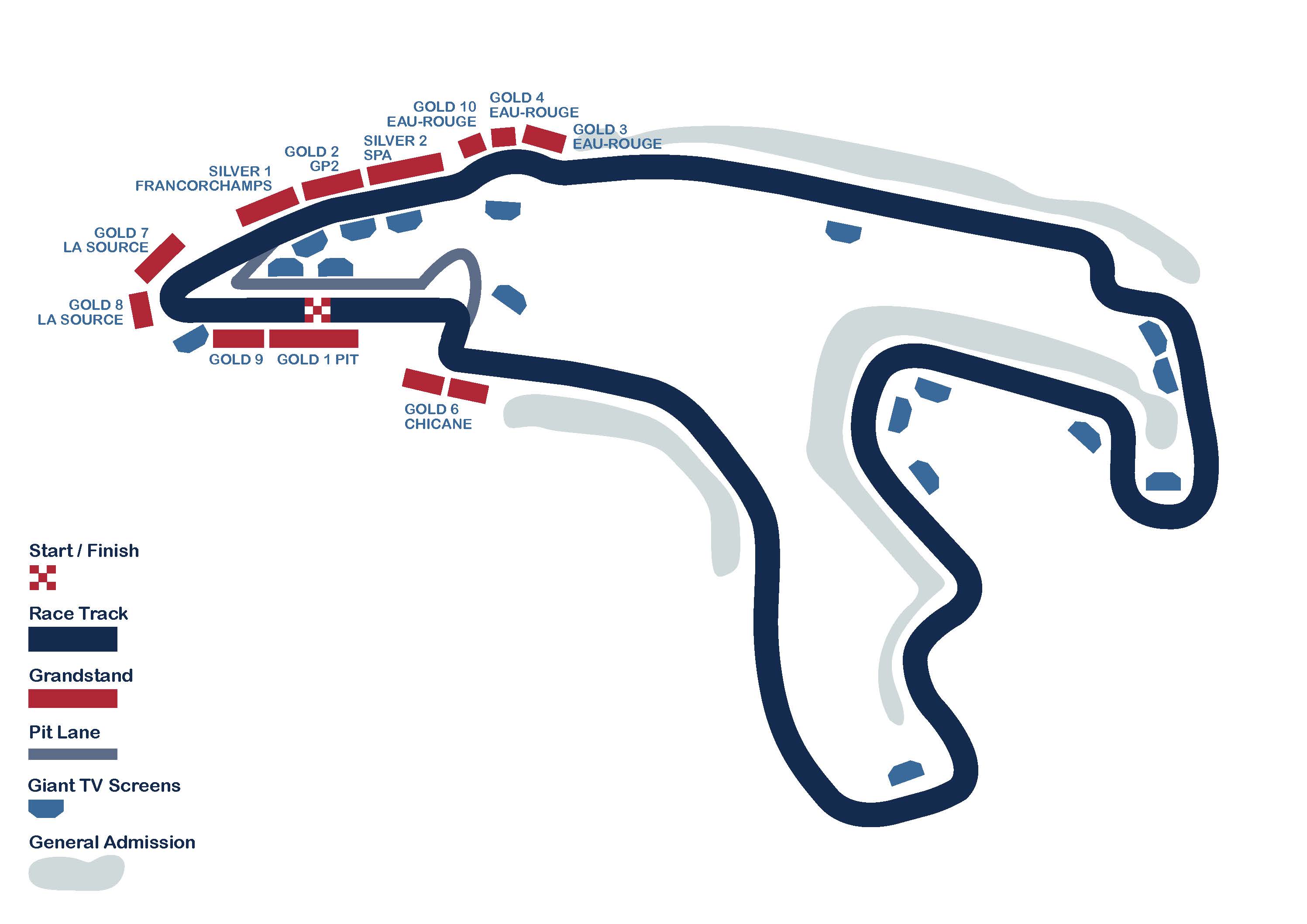 Grand Prix Map Belgium 